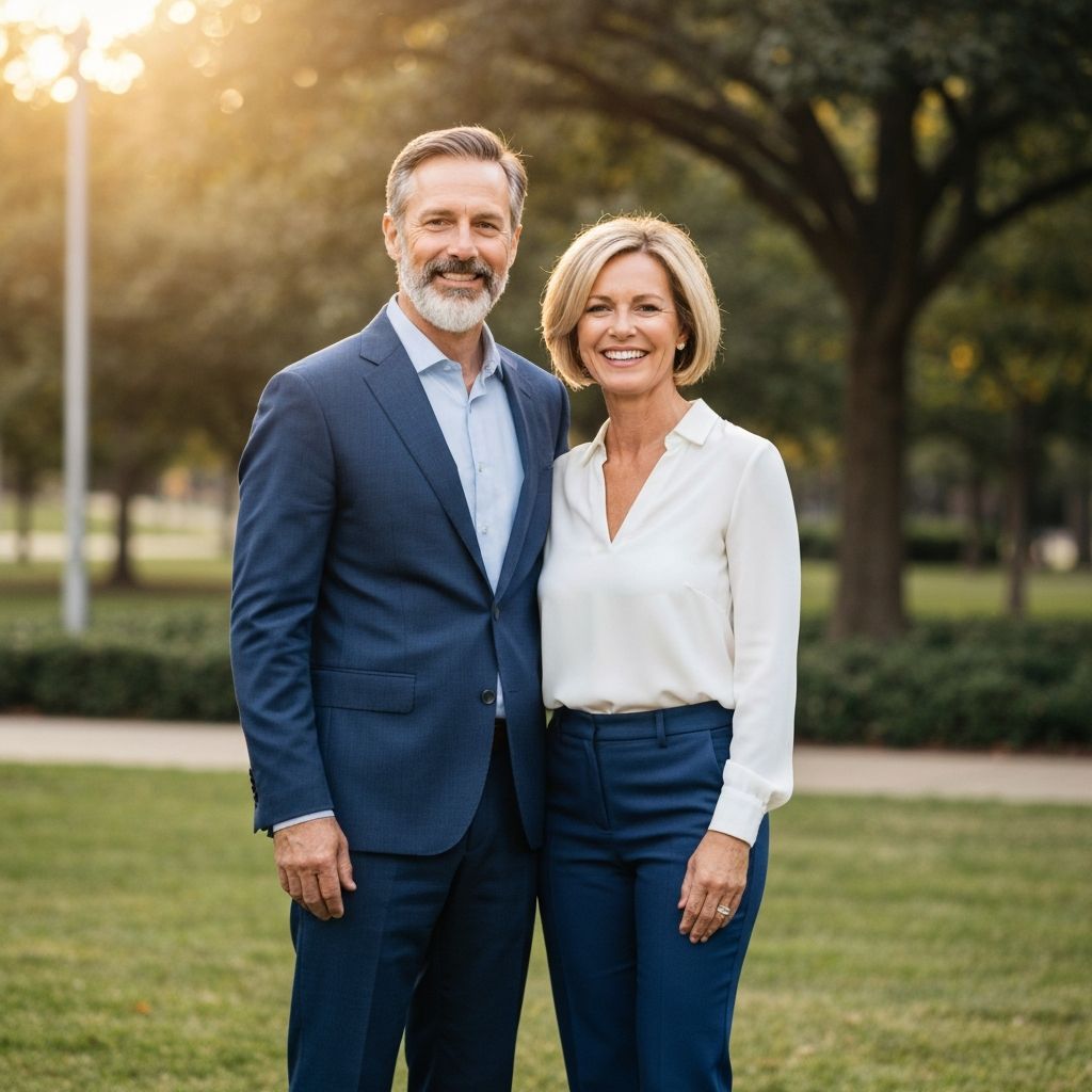 Couple in their 50s planning for their future with peace of mind